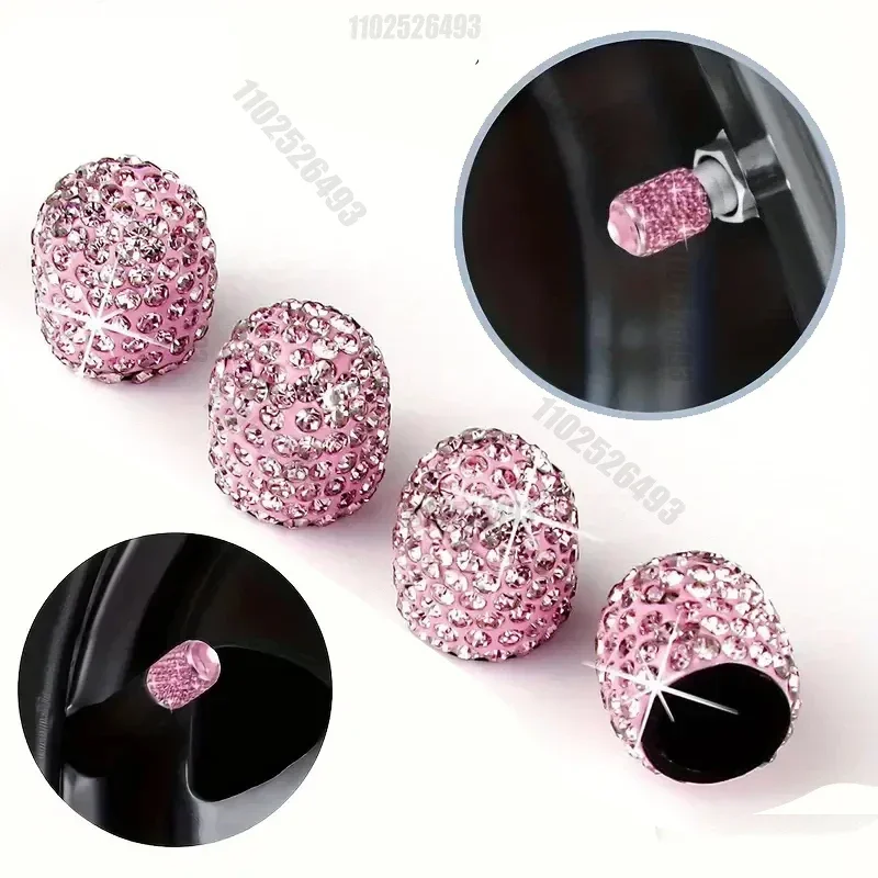 4PCS Bling Diamond Car Wheel T - огляд і ціна Motorcycle Valve Cover