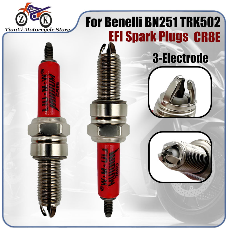 1PCS CR8E 3-Electrode EFI Moto - огляд і ціна Motorcycle Spark Plug